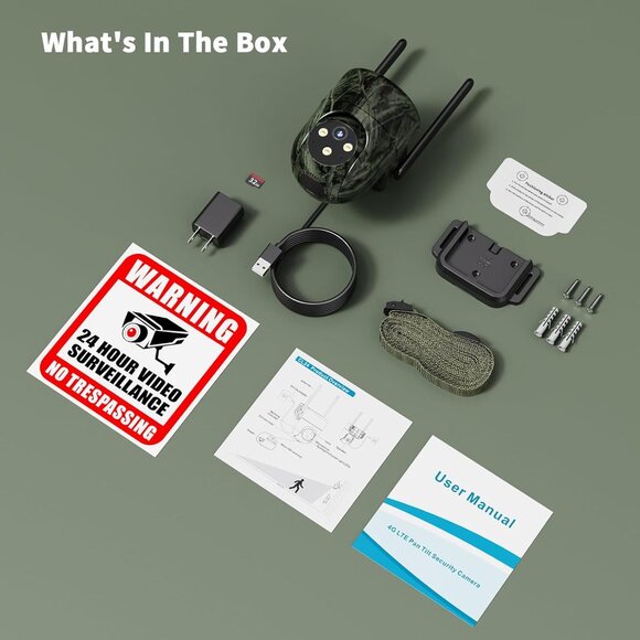 LIWAN No WiFi Security Camera, 4G LTE Cellular Security Camera Wired Outdoor - Picture 8 of 8